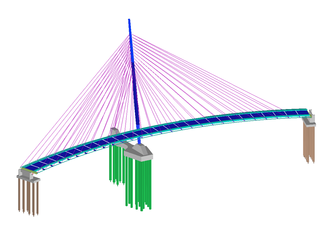 Csepel pedestrian bridge